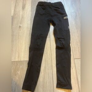 Ruhn Co Apparel Seamless Compression Running Leggings Black Size Medium